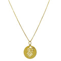 Pingente Medalha Anjo com cristal