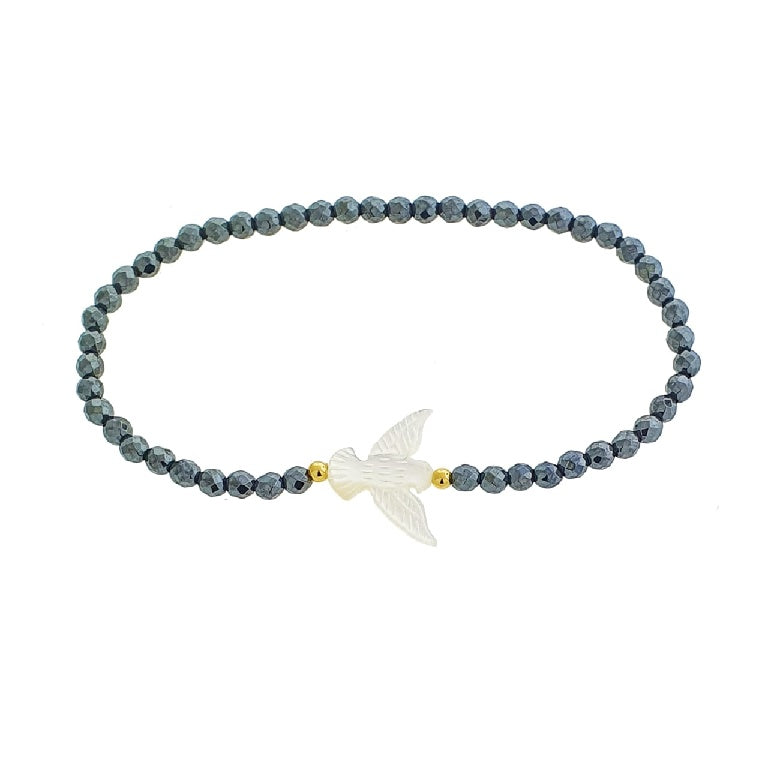 Pulseira hematita natural Espirito Santo