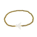 Pulseira hematita dourada Espirito santo pequeno