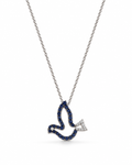 Pingente Espirito Santo safira azul